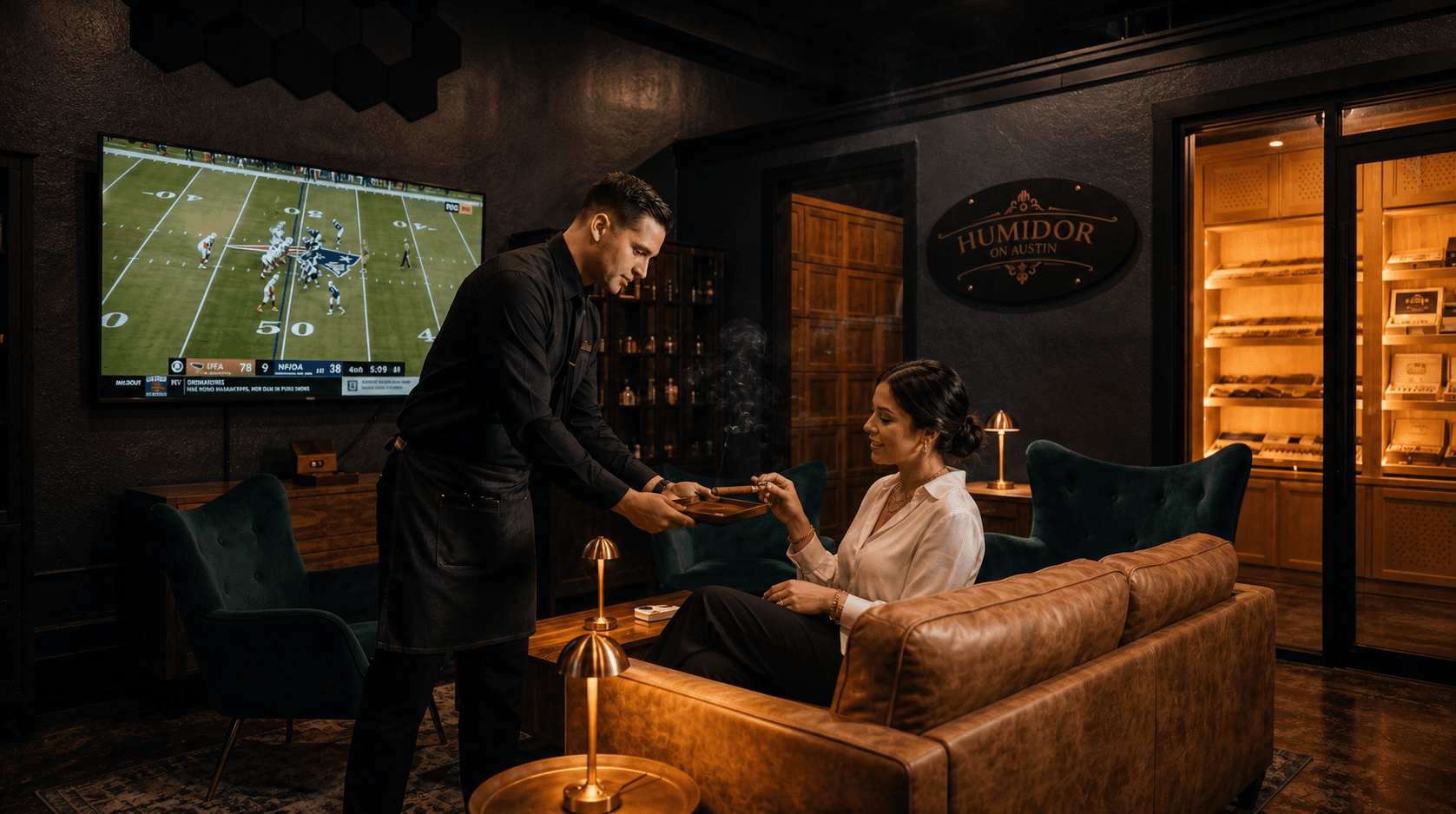 Member Locker Service Inside The Humidor On Austin Cigar Lounge