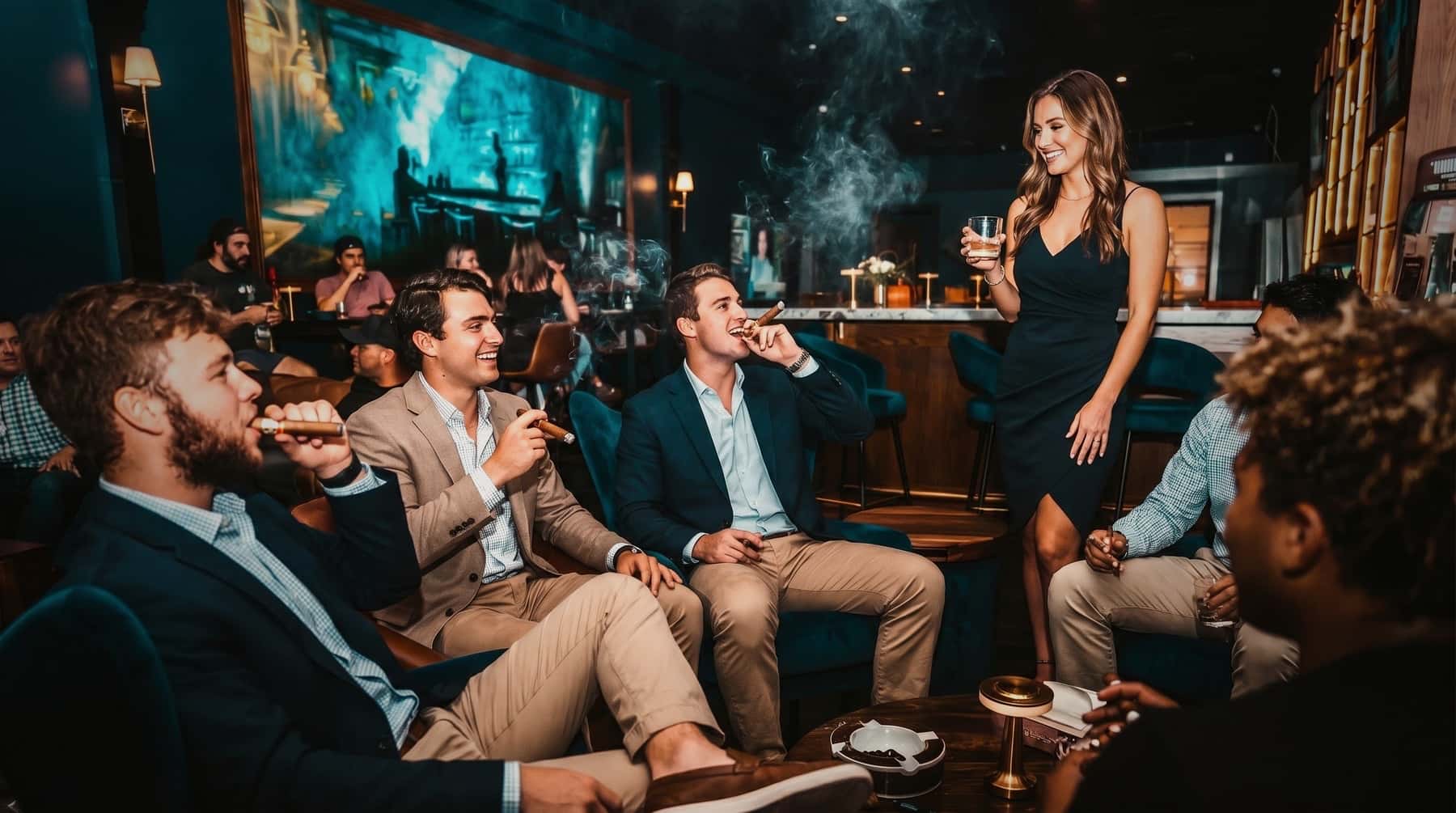 Private cigar gathering hosted at Humidor On Austin in downtown Waco