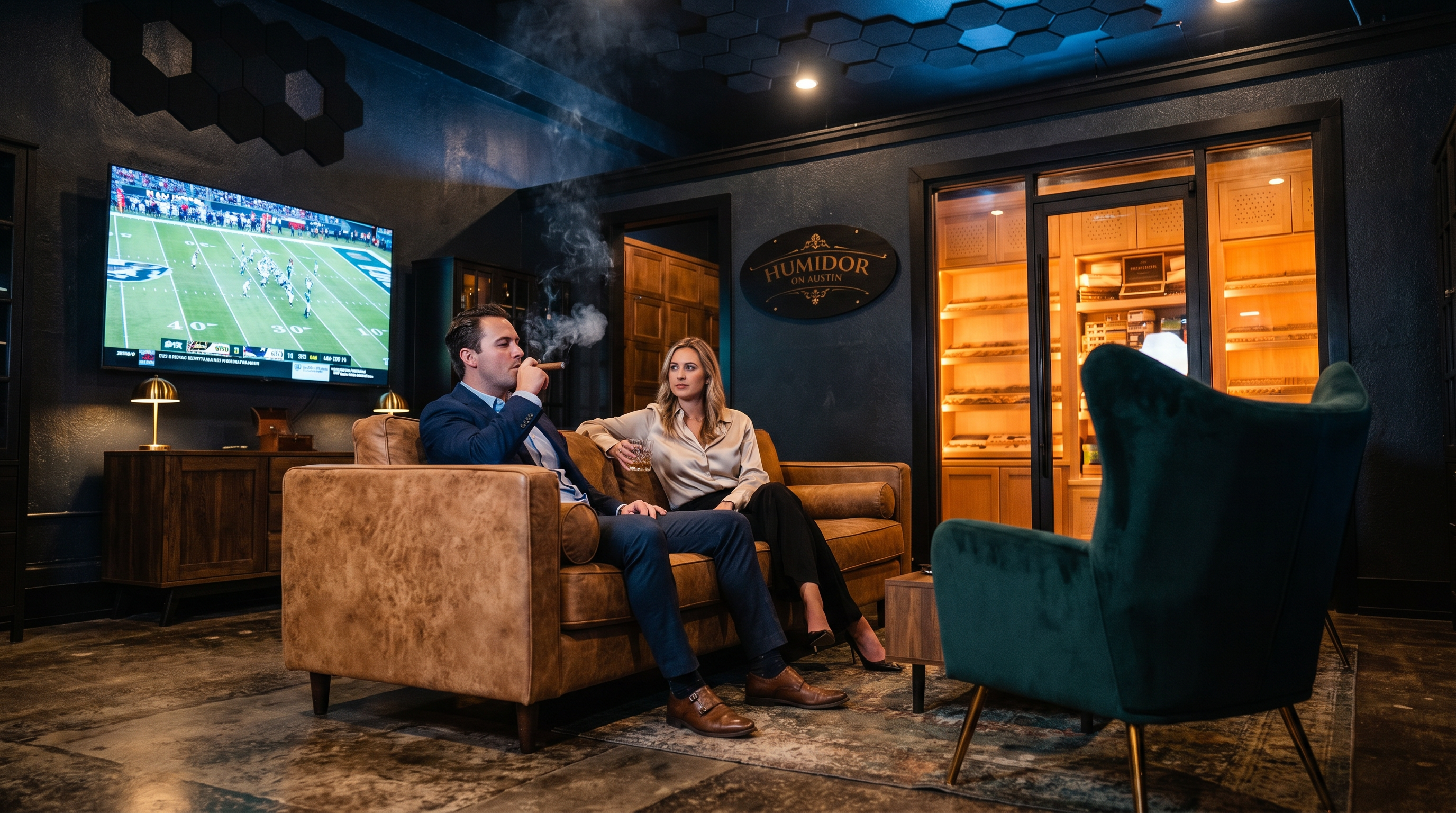 Evening in the lounge