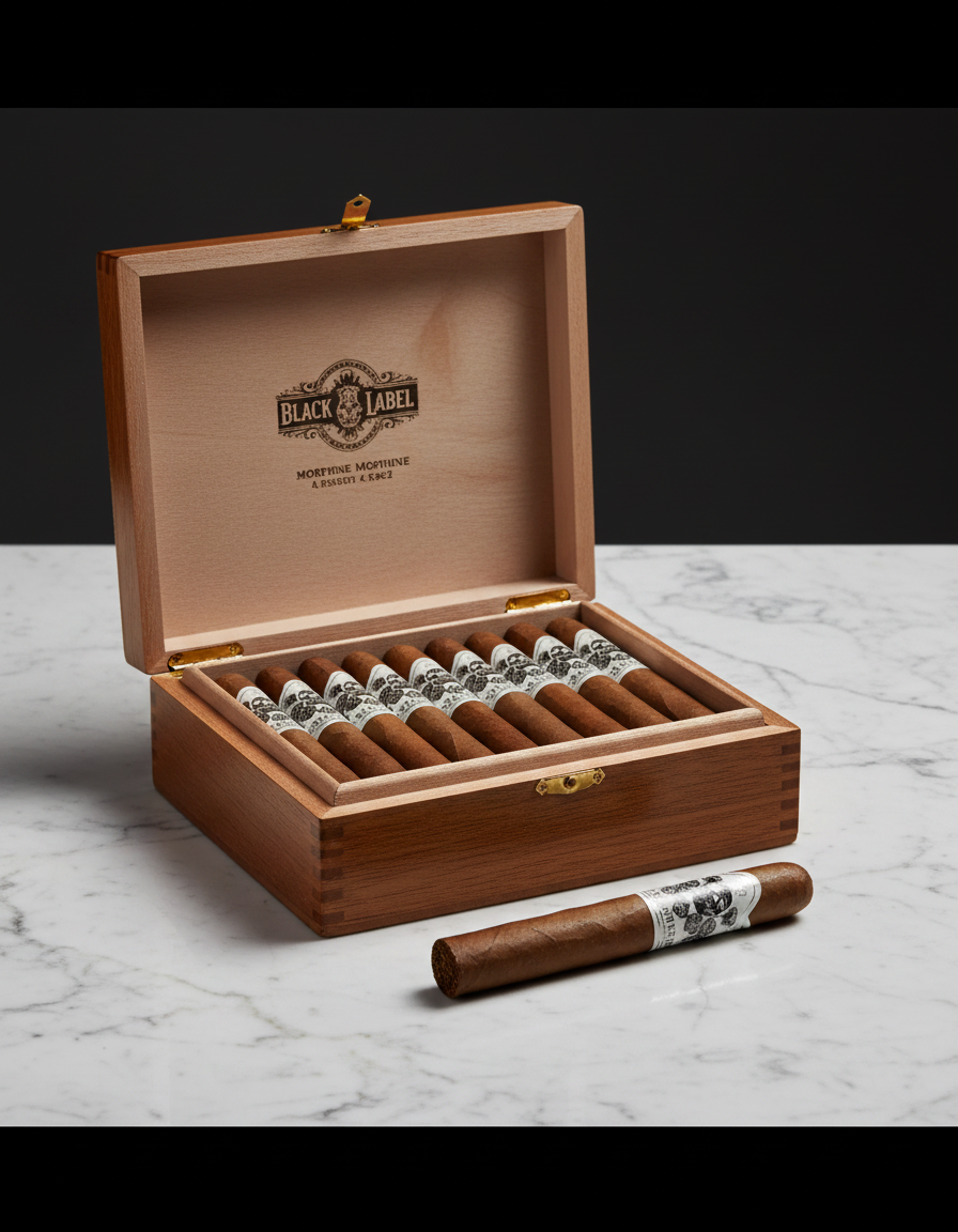 Black Label Morphine Short Robusto 4.5x52