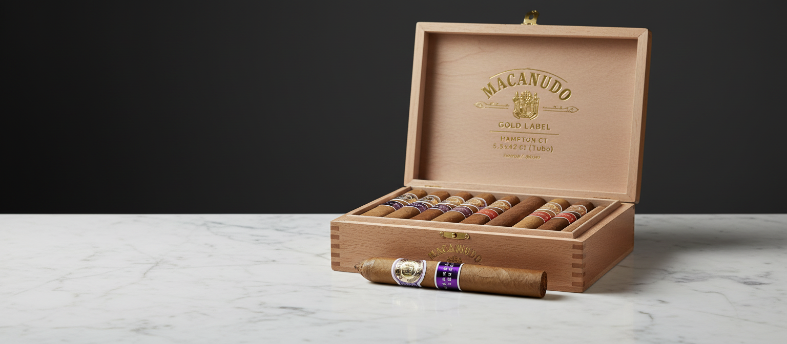 Macanudo Gold Label Hampton Ct 5.5x42 (Tubo)